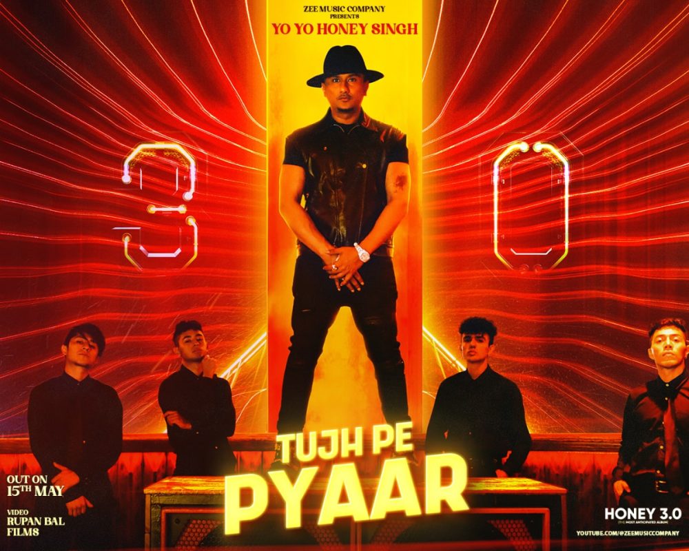 Tujh Pe Pyaar - Yo Yo Honey Singh - Album cover/song poster designed by Dhiman Productions.